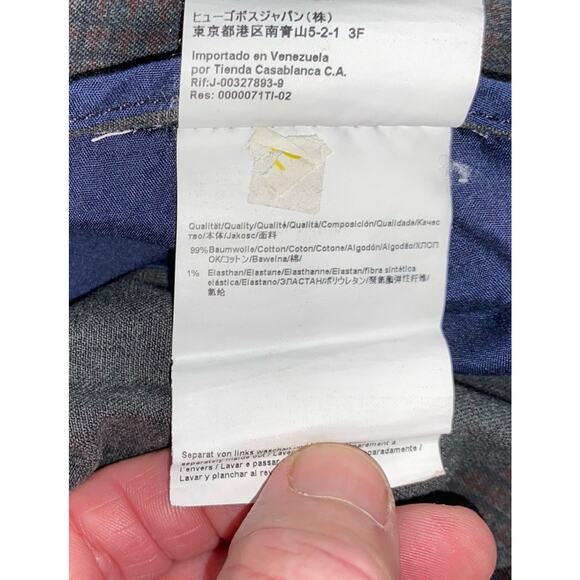 Hugo Boss Maine3-20 Stretch 5-Pocket Jean Style Pants. Micro-Check, 38X29. GUC! - Picture 10 of 12